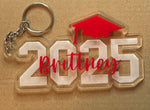 Load image into Gallery viewer, Senior Keychain Engraved and layered
