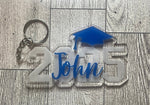 Load image into Gallery viewer, Senior Keychain Engraved and layered
